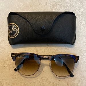 Ray-Ban Club Master Brown/Blue Sunglasses